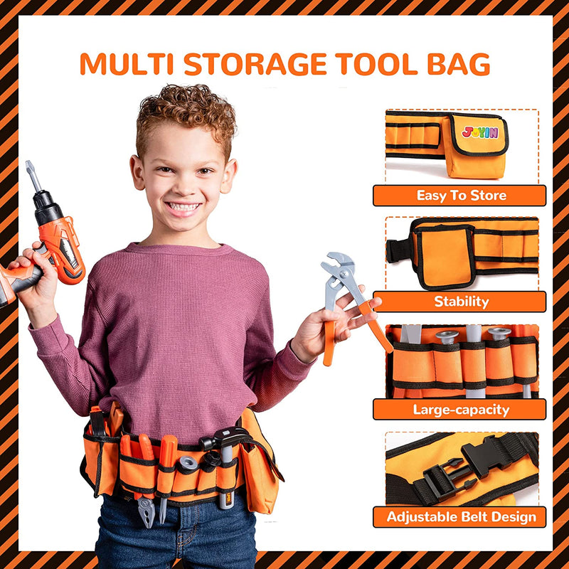 Construction Tool Toy Set, 19 Piece