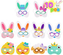 10Pcs DIY Easter Bunny Mask Craft Kit