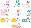10Pcs DIY Easter Bunny Mask Craft Kit
