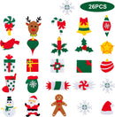DIY Felt Wall Christmas Tree with 26 Piece Hanging Ornaments