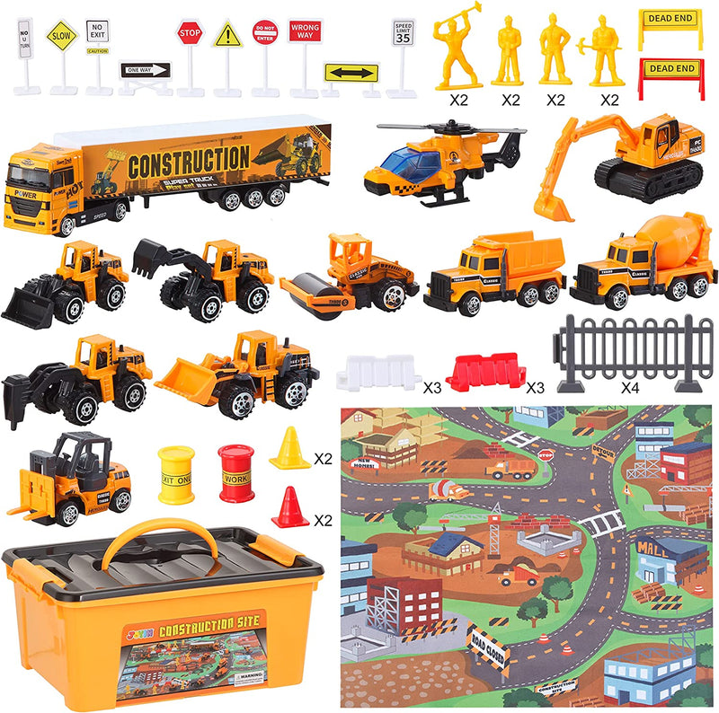 Diecast Engineering Construction Vehicle Toy Set