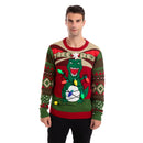 Dinosaur Ugly Sweater with Light Bulbs (Men)