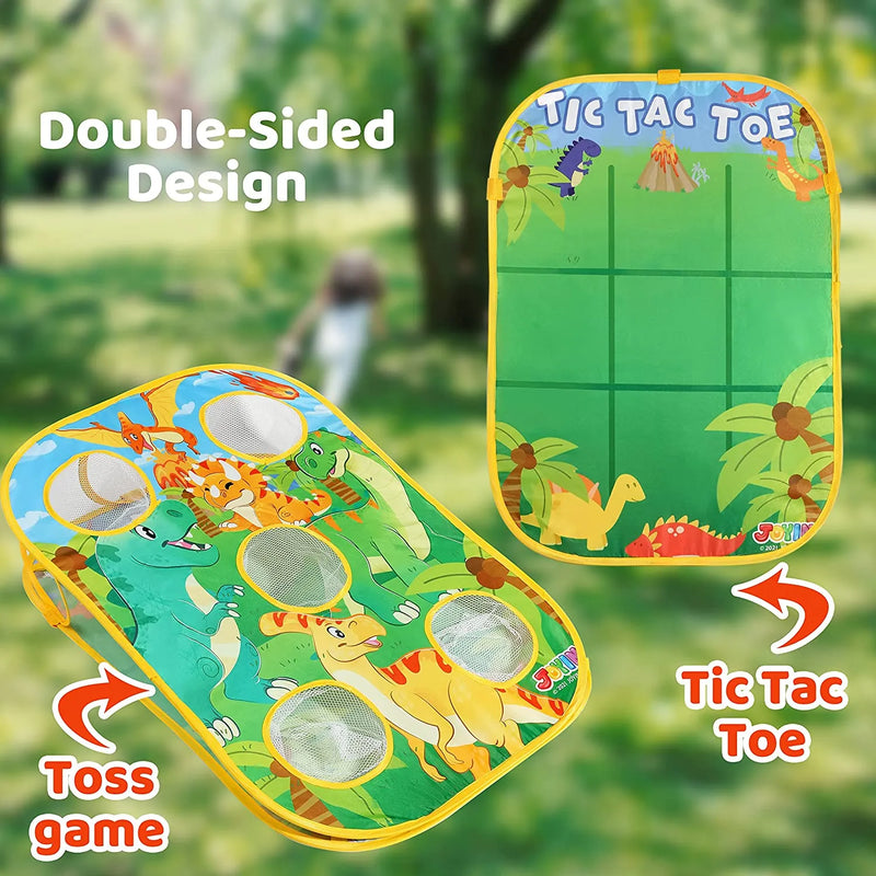 Dinosaur Cornhole Board Toss Game Set
