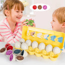 12Pcs Dinosaur Egg Matching Set
