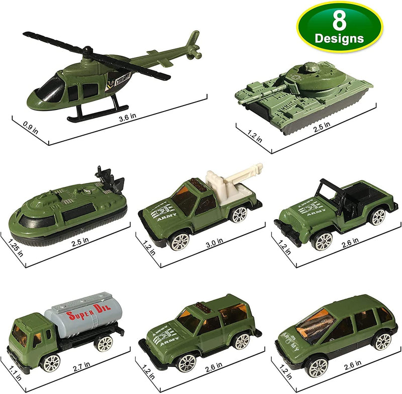 Dinosaur Figures with Booklet, Cars & Map, 15 Pcs