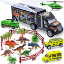 Dinosaur Transport Car Carrier Truck with 6 Pcs Dinosaur and 4 Pcs Cars