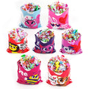 72Pcs Valentines Drawstring Candy Bags