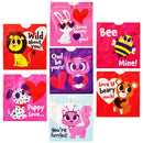 72Pcs Valentines Drawstring Candy Bags