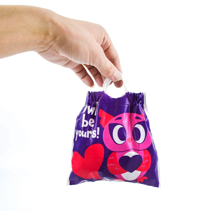 72Pcs Valentines Drawstring Candy Bags