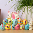 Easter Bunny Carrot Resin Centerpiece Decor