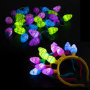 6Pcs Easter Egg LED Light Up Headband and Necklace
