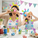 6Pcs Easter Egg LED Light Up Headband and Necklace