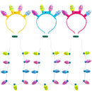 6Pcs Easter Egg LED Light Up Headband and Necklace