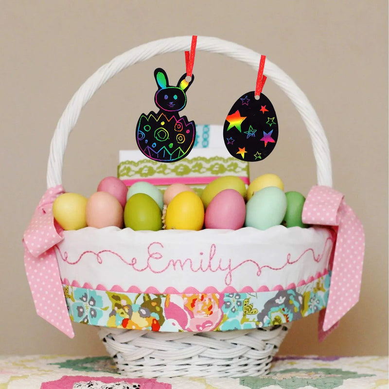 72Pcs Easter Scratch Paper Set