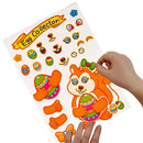 48Pcs Easter Make A Face Stickers