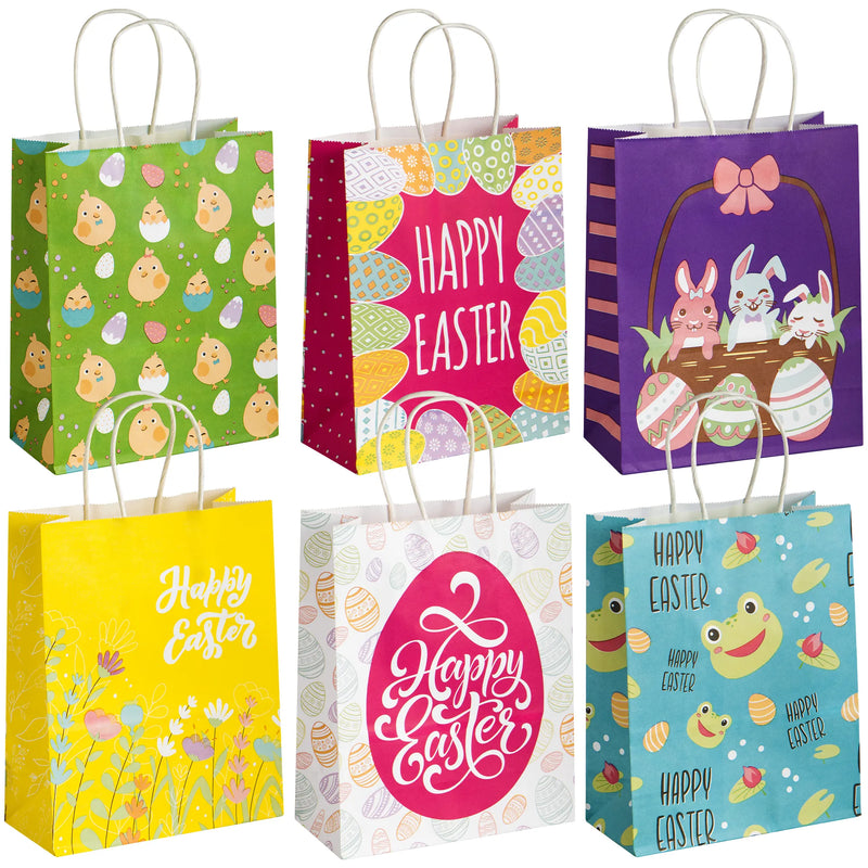 24Pcs Easter Tote Paper Gift Bags