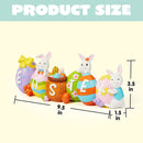 Easter Bunny Eggs Resin Centerpiece Decor with The Word