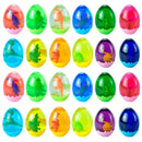 24Pcs Slime and Dinosaur Prefilled Easter Eggs 3in