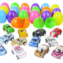 24Pcs Toy Cars Prefilled Easter Eggs 2.25in