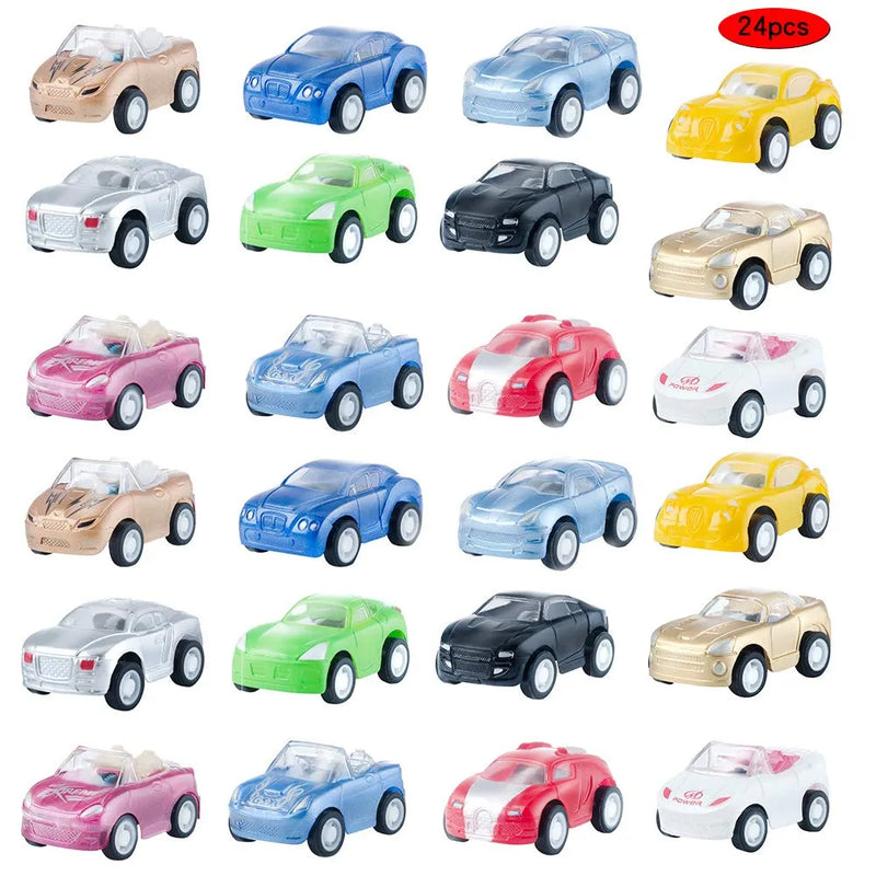 24Pcs Toy Cars Prefilled Easter Eggs 2.25in