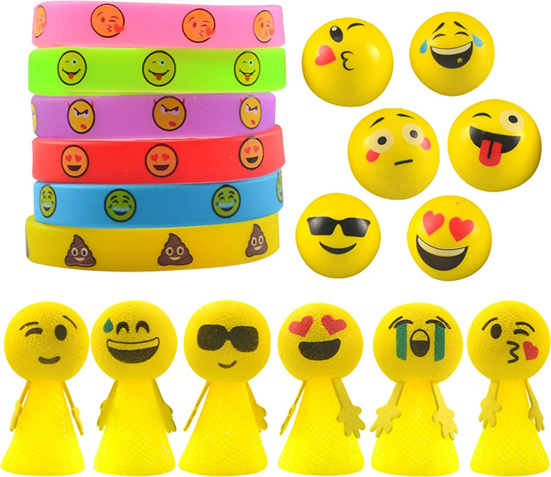 36Pcs Emoji Toys Prefilled Easter Eggs