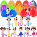 12Pcs Cute Doll Prefilled Easter Eggs