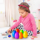 12Pcs Cute Doll Prefilled Easter Eggs