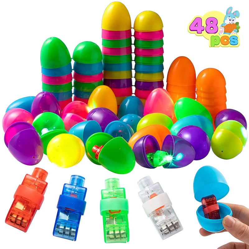 48Pcs Finger Lights Prefilled Easter Eggs 2.45in