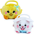 2Pcs Easter Plush Basket