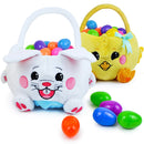 2Pcs Easter Plush Basket
