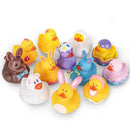 24Pcs Easter Rubber Duckies Toys