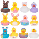 24Pcs Easter Rubber Duckies Toys