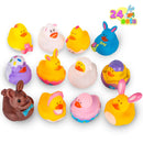 24Pcs Easter Rubber Duckies Toys
