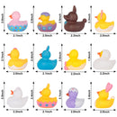 24Pcs Easter Rubber Duckies Toys