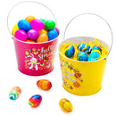 2Pcs Large Easter Metal Bucket with Handles 6.5in