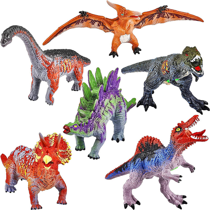Educational Realistic Dinosaur Figures Toy, 6 Pcs