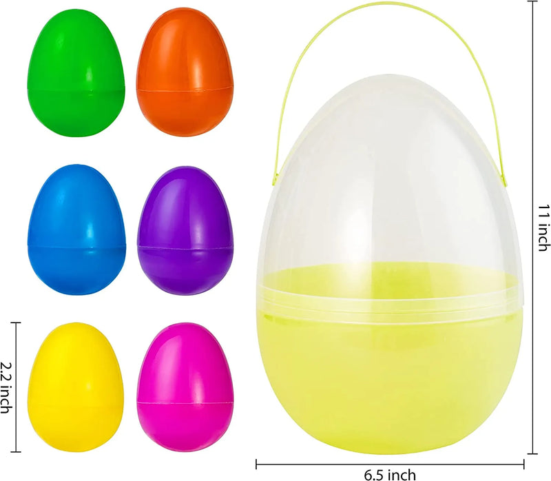 41Pcs Plastic Easter Egg Shells 2.2in