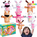 Farm Animal Hand Puppet Set,  6 Pcs