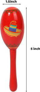 Fiesta Wooden Maracas, 24 Pcs