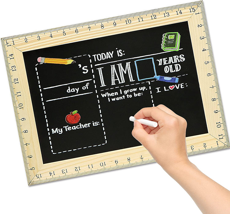First/Concluding day of School Board Sign with Ruler Frames