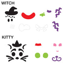Halloween Decoration Foam Stickers, 18 Pcs
