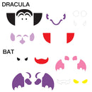 Halloween Decoration Foam Stickers, 18 Pcs