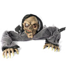Halloween Animated Zombie Groundbreaker with Decayed Face