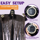 Halloween Hanging Zombie Groundbreaker in Green Crawling Creepy