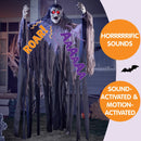 Halloween Hanging Zombie Groundbreaker in Green Crawling Creepy