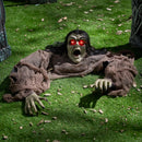 Halloween Hanging Zombie Groundbreaker in Green Crawling Creepy