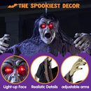 Halloween Hanging Zombie Groundbreaker in Green Crawling Creepy