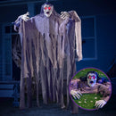 Halloween Hanging Zombie Groundbreaker in Green Crawling Creepy