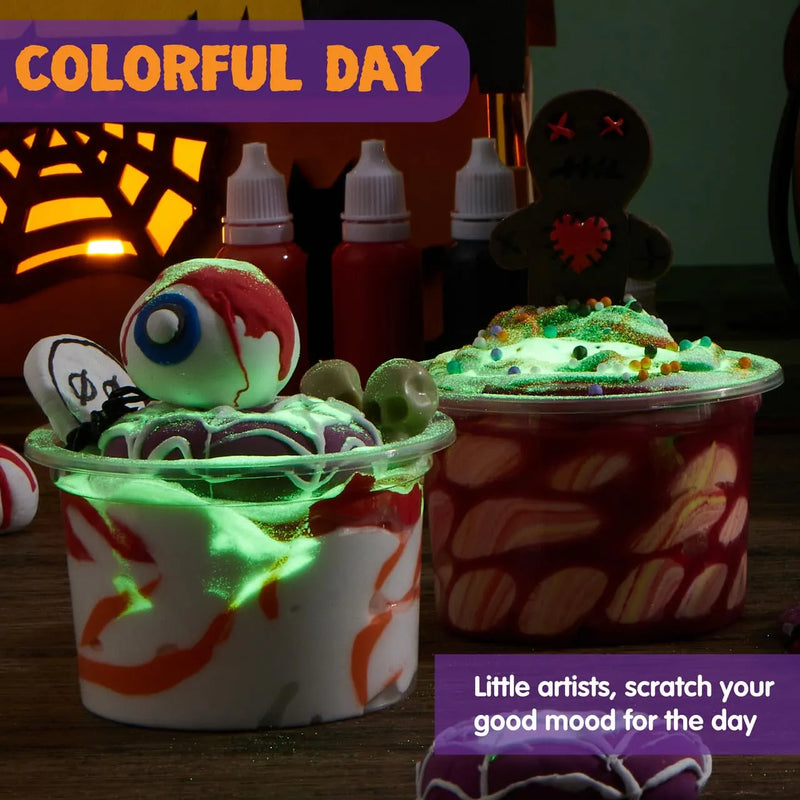 Halloween Slime Kit with Cauldron Kettle, Spooky Make Your Own