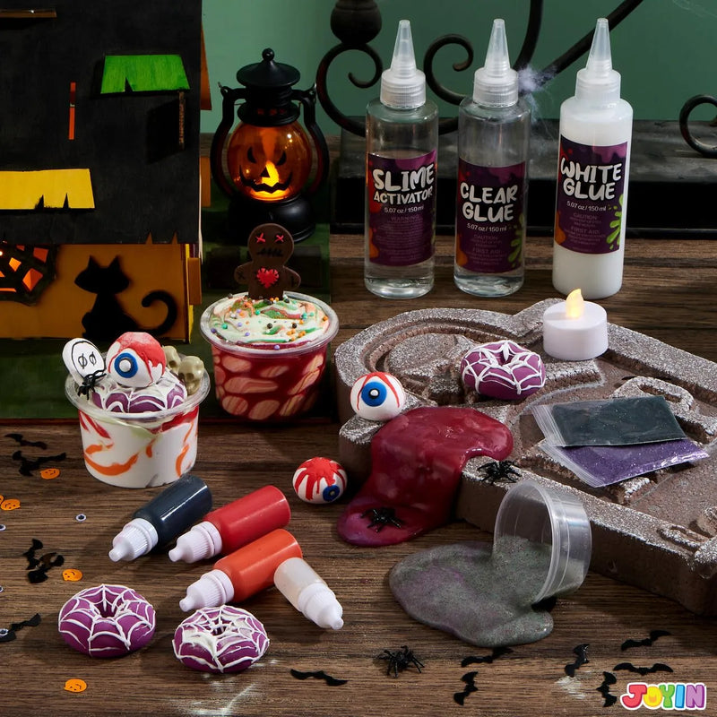 Halloween Slime Kit with Cauldron Kettle, Spooky Make Your Own